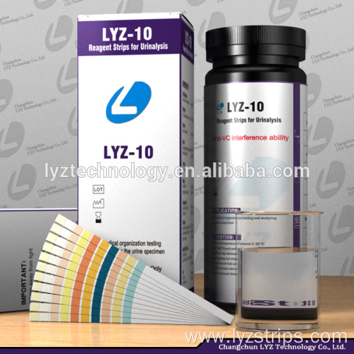 Hospital medical Lab urine test strips 10 parameters